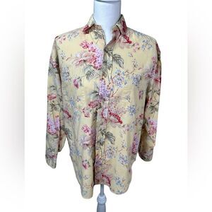 Vintage 80's Ralph Lauren Blue Label Floral Botanical Print Size 6